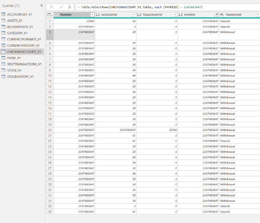 Most recent transactions, showing all SUIDs truncated to 10 characters